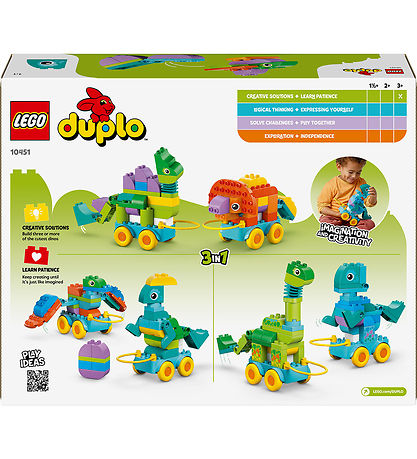 LEGO® DUPLO® - 3in1 Dinosaurs on Wheels 10451 - 108 Parts
