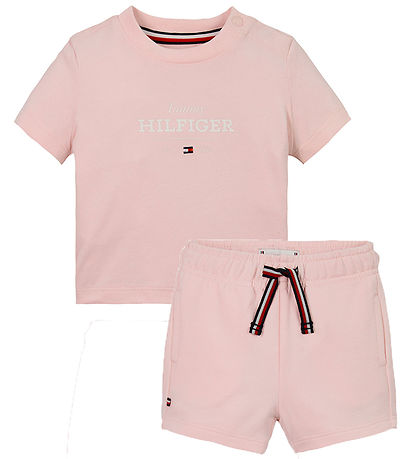 Tommy Hilfiger Shorts Set - Monotype - Precious Pink