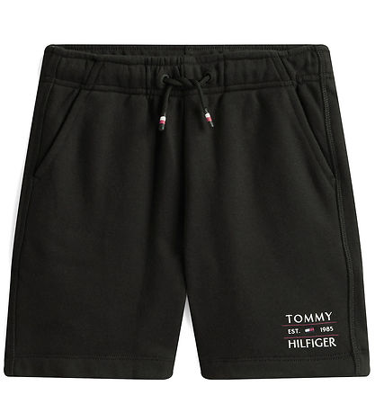 Tommy Hilfiger Sweat Shorts - Flag - Black