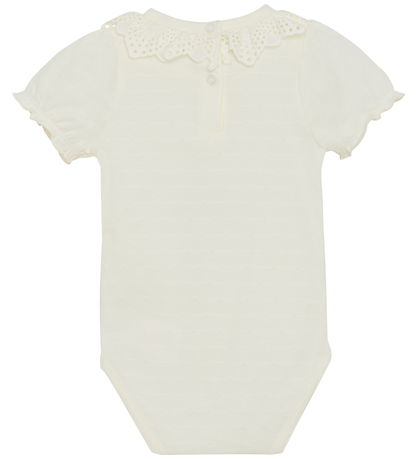 En Fant Bodysuit s/s - Egret