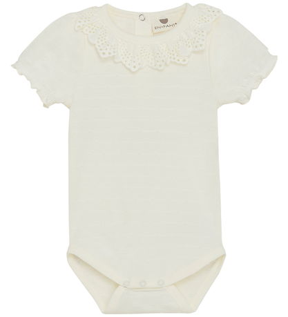 En Fant Bodysuit s/s - Egret