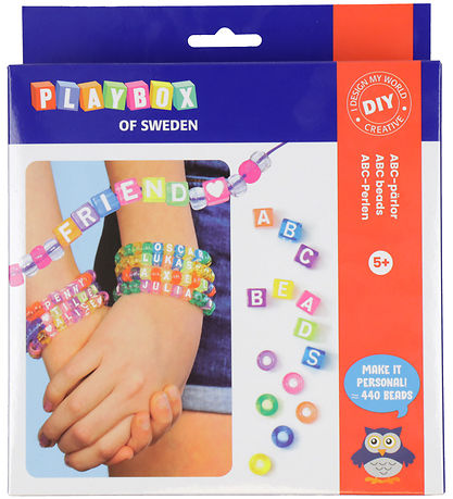 Playbox Kreatives Spielset - Armband m. ABC-Perlen - 440 st.