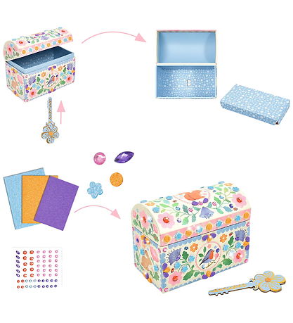 Djeco Bröst DIY - Mini Kängor - Precious Treasure