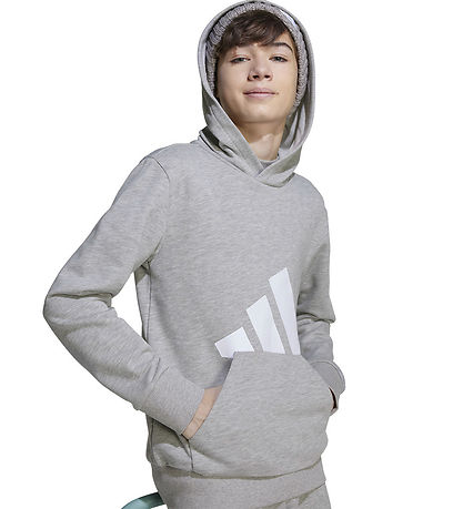 adidas Performance Kapuzenpullover - J BL FT HD 280 - Mgreyh/Whi