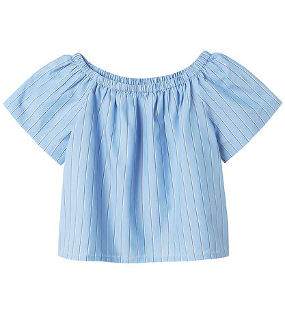 Name It T-shirt - NkfDemman - Provence/White And Grey