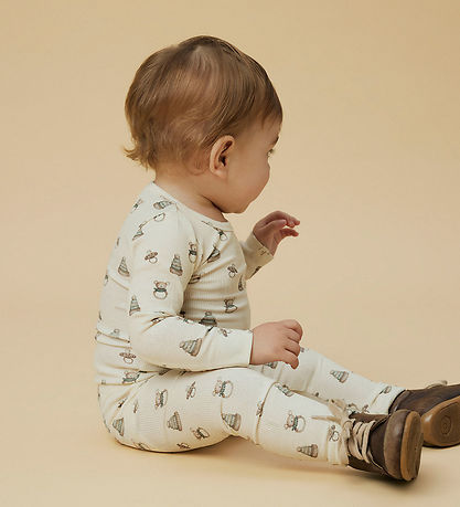 Lil' Atelier Bodysuit l/s - Rib - NbnGavo - Turtledove/Toy