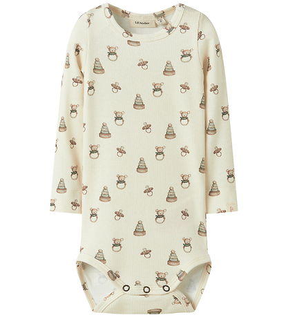 Lil' Atelier Bodysuit l/s - Rib - NbnGavo - Turtledove/Toy