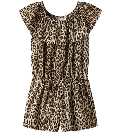 Name It Jumpsuit - NkfVinaya - Noos - Black/Leopard AOP
