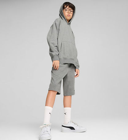 Puma Kapuzenpullover - ESS Small Nr. 1 Logo - Grau