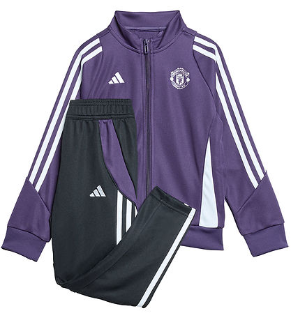adidas Performance Träningsset - MUFC TK SUIT I - AURPLU/Black