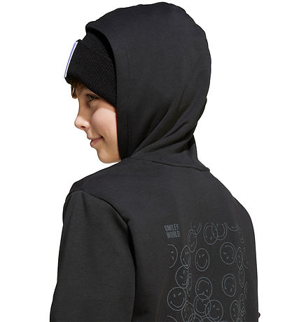 adidas Performance Kapuzenpullover - J SMI - Schwarz/Weiß