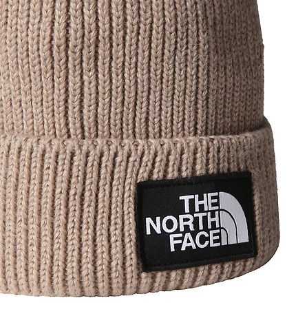 The North Face Beanie - Knitted - Logo Box Cuffed - Mushroom Gre