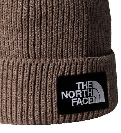 The North Face Beanie - Knitted - Logo Box Cuffed - Smokey Brown