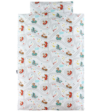 Nørgaard Madsens Bedding - Junior - White w. Rollercoaster