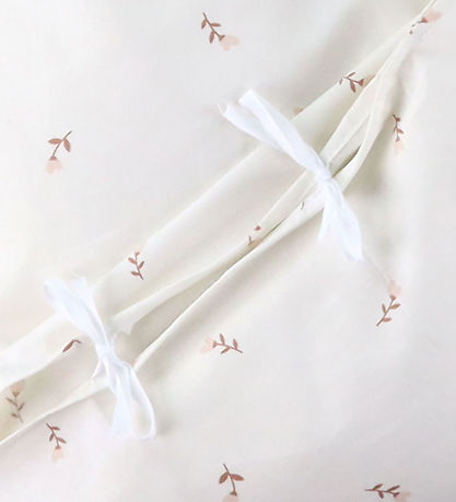 Nørgaard Madsens Sängkläder - Vuxen - Off White m. Mauve Blommor