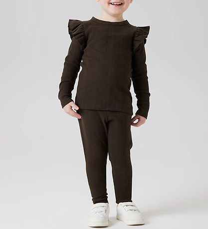 Name It Leggings - Noos - NmfJulia - Delicioso w. Pointelle