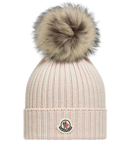 Moncler 비니 - 니트 - 울 - 라이트 그레이 포함 술 장식