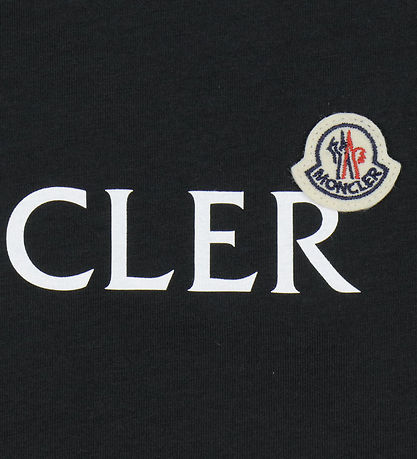 Moncler Stuttermabolur - Svart M. Lógó