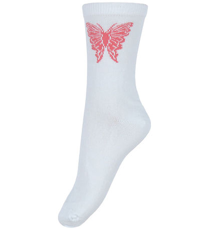 Name It Socks - NkfVilde - 5-Pack - Bright White/Hearts