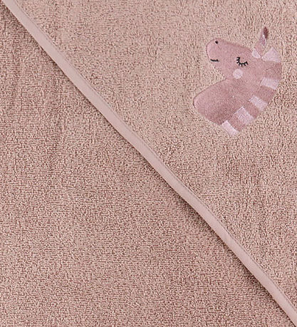 Nørgaard Madsens Baby towel - 100x100 cm - Pink w. Unicorn