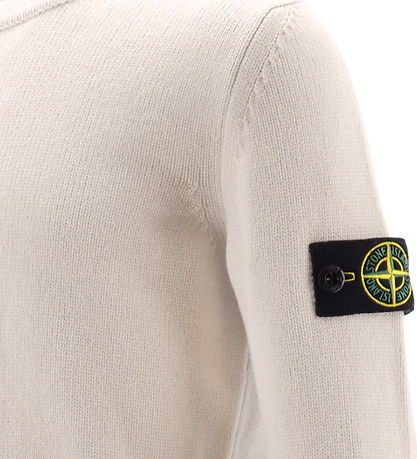 Stone Island Blússa - Ull - Natural White