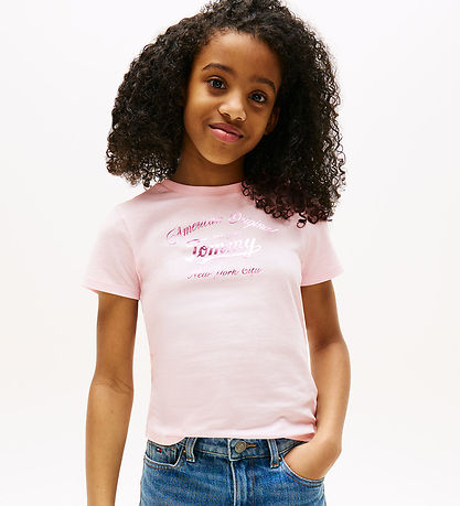 T-Shirt Tommy Hilfiger - Tommy Script - Light Pink
