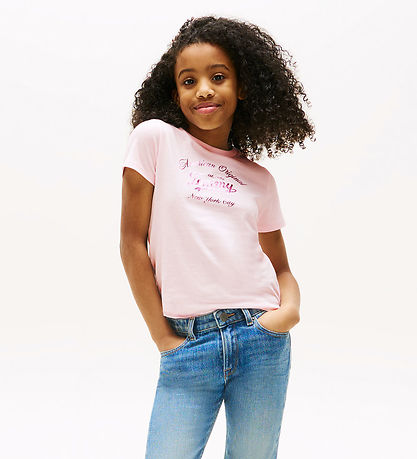 T-Shirt Tommy Hilfiger - Tommy Script - Light Pink