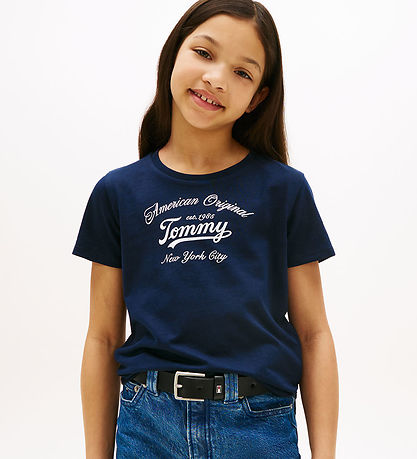 T-Shirt Tommy Hilfiger - Tommy Script - Dark Nuit Marine