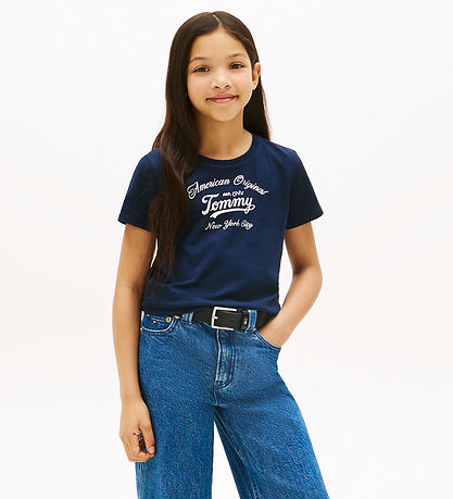 T-Shirt Tommy Hilfiger - Tommy Script - Dark Nuit Marine