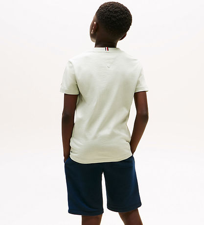 T-Shirt Tommy Hilfiger - Drapeau de script - Misty Sage Green