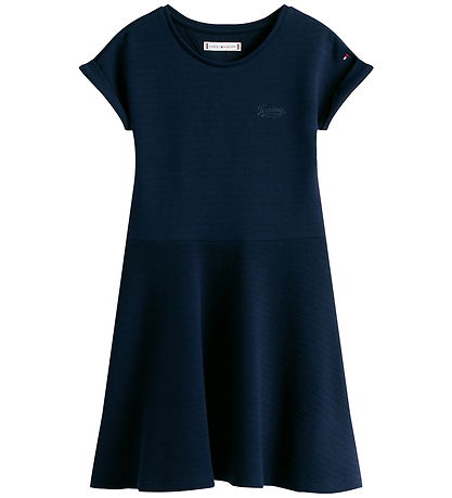 Tommy Hilfiger Klänning - Distanslåsning - Dark Natt Marinblå