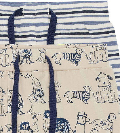 Hust and Claire Trousers - Gore Dogs - 2-Pack - Cement/Stripes