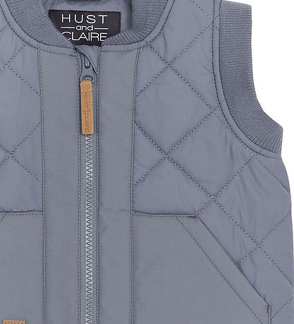 Hust and Claire Waistcoat - Quilted - Blue Flint