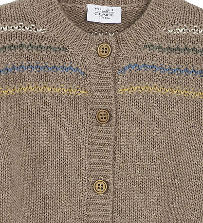 Hust and Claire Cardigan - Knitted - Charlie - Beaver