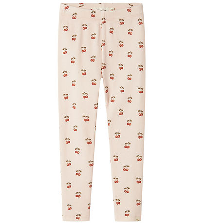 Lítill eftirlíking Leggings - Rib - NmfFlavo - Silfur Peony/Cher