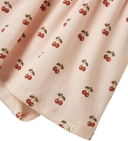 Lil' Atelier Kleid - Rib - NbfLavo - Silber Peony