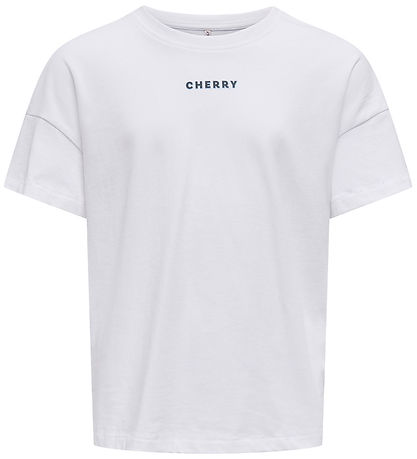 Kids Only T-shirt - cookCarrie - Bright White/Cherry