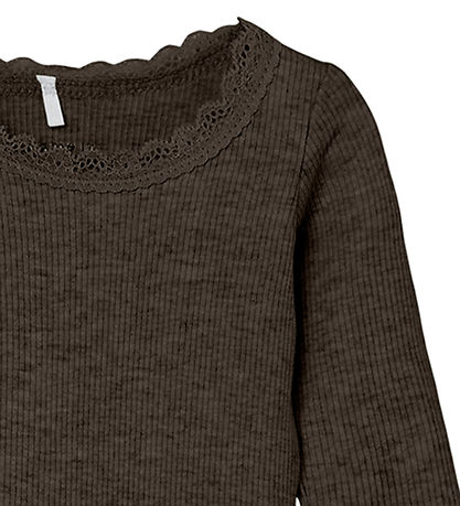 Name It Bodysuit l/s - Rib - NbfKab - Delicioso/Melange