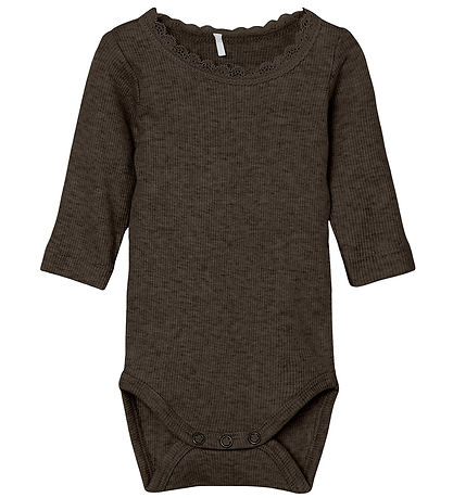 Name It Bodysuit l/s - Rib - NbfKab - Delicioso/Melange