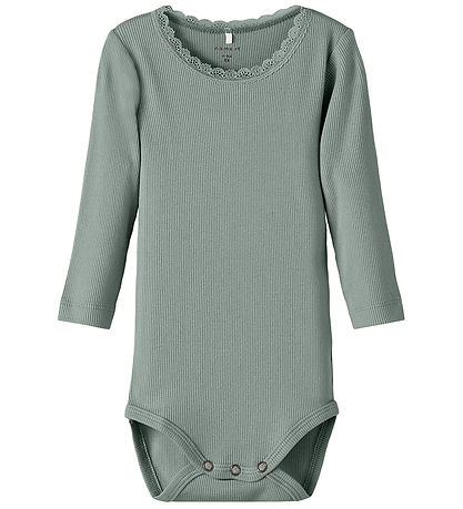 Name It Body l/ä - Rib - NkfKab - Slate Grau