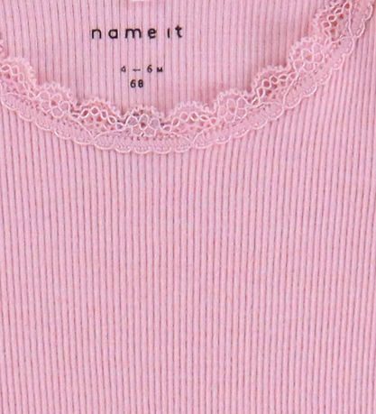 Name It Bodysuit l/s - Noos - Rib - NbfKab - Sweet Dreams/Melang