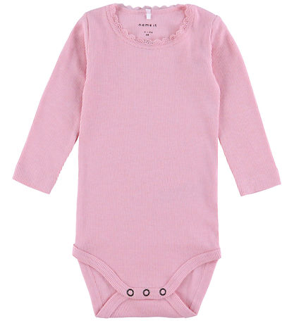 Name It Bodysuit l/s - Noos - Rib - NbfKab - Sweet Dreams/Melang