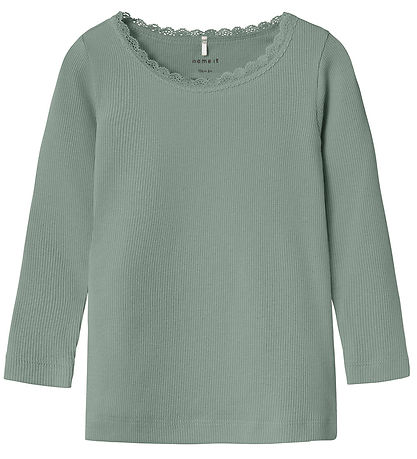 Name It Bluse - Noos - Rib - Nmfkab - Slate Grau