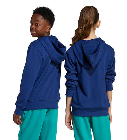 adidas Performance Hoodie - J BL FT HD 280 - DKBLUE/PURTEA/H