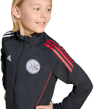 adidas Performance Cardigan - AJAX PRE JKTY - Black/White/BOLRED