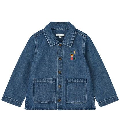 Liewood Denim Jacket - Kinsley Placement - Medium+ Blue Denim