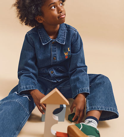 Liewood Buxur - Gallaefni - Cesar Placement - Medium+ Blue Denim