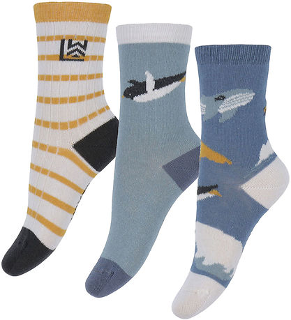 Liewood Socks - 3-Pack - Silas - Arctic Sea/Ocean View