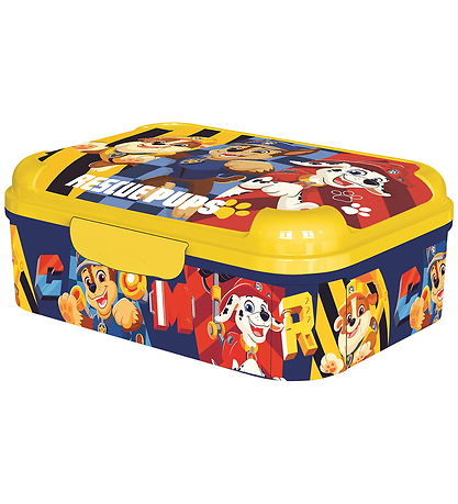 Paw Patrol Nestisbox - Asker Hádegismatur Box - Gult/Blátt/Rautt