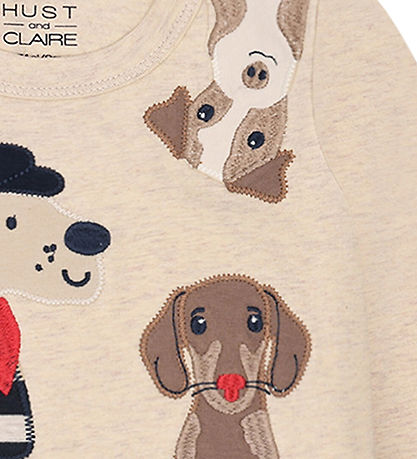 Hust and Claire Blouse - August Dogs - Wheat Melange